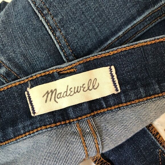 Madewell 10” high rise skinny jeans dark blue wash - Picture 9 of 10